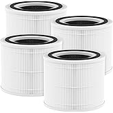 True HP 14 Replacement Filter Compatible with Puro 240 Air Purifier, 3-in-1 True 14 HEPA Filter Replacement with Activated Carbon, 4 Pack