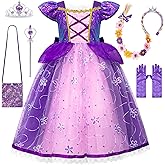 VORLITS Princess Costume Dress For Girls Cosplay Dress Up Halloween Christmas Fancy Party