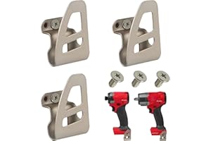 KIAPIEBIO 42-70-2653 Belt Clip/Hook Compatible with Milwaukee M-18 Fuel Tools 2604-20, 2604-22, 2604-22CT, 2797-22,2804-20,2904-20, Impact Driver Hammer Drill Belt Clip with Free Screw(3+3 pcs)