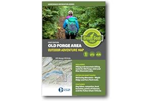 WATERPROOF GREEN GOAT MAPS DURABLE Adirondacks Old Forge Area Outdoor Adventure Map | Old Forge Trail Map - Blue Mountain Lake NY | Includes trail maps of Fern Park and Maple Ridge Trails Waterproof & Tear Resistant