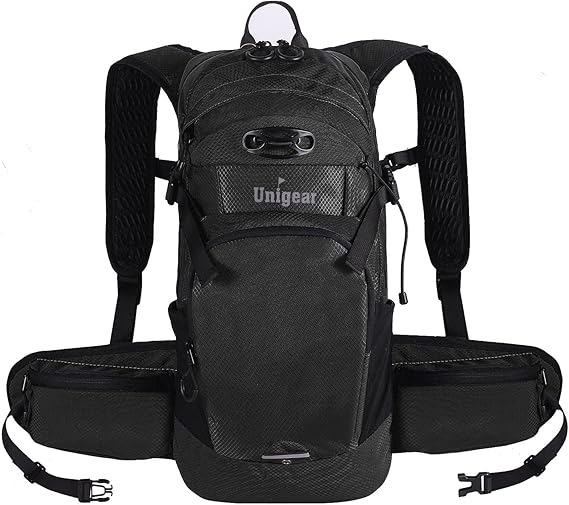 Amazon Co Jp Unigear ランニングリュック 軽量 3色 ハイドレーションバッグ サイクリングリュック 10l ウォーキング ジョギング マラソン レース 登山 遠足 ブラック リュックのみ 10l 服 ファッション小物
