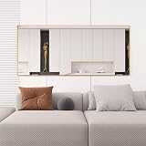 Beauty4U Full Length Mirror 180x80cm Gold Aluminum Frame Free Standing view 9