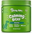 Zesty Paws Hemp Calming Chews for Dogs - Dog Hemp Calming Chews with Melatonin for Dogs for Stress, Travel, Check Ups, Thunderstorms, Separation Anxiety and More - Turkey - 90 Count