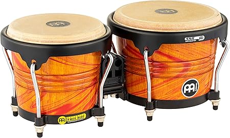 Meinl Percussion Fwb190af Wood Bongo Set Free Ride Designer Series Durchmesser 17 15 Cm 6 75 Zoll Macho 20 32 Cm 8 Zoll Hembra Amber Flame Amazon De Musikinstrumente