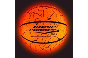 WAVE RUNNER Light Up Basketball - Glow In The Dark Basketball - Teen Boys Gift Ideas For Boys 8-15+ Year Old - Led Basketball Accessories | Cool Outdoor Toys Ages 8 9 10 11 12 13 14 15 - Sports Stuff For Kids