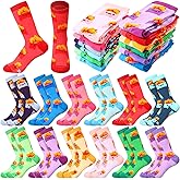 Shihanee Crew Socks Bulk Multicolor Cotton Novelty Funny Socks for Teens Women Men Casual Sports Work Friend Gag Gifts
