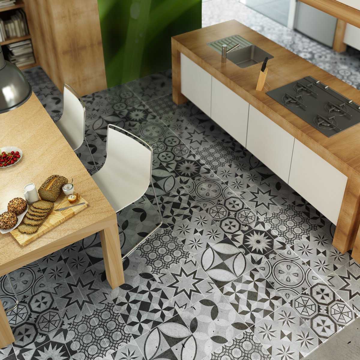 ambiance-live col-floor-rv-0558 Adhesive Stickers, Multi-Colour