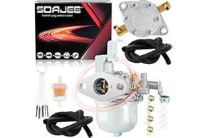 SOAJEE Carburetor Fuel Pump for EZGO Marathon Golf Cart 1980 1981 1982 1983 1984 1985 1986 1987 18342-G1 20071-G1 26645-G01 17563 Carb-018A 24233-G1 2-Cycle Robin Engine