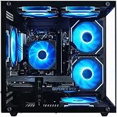 Prebuilt Gaming PC, RTX 3060 Ti 8GB, AMD Ryzen 7 5700X, 16GB RAM, 512GB SSD | Rgb lighting, WiFi 6, 600W Power, Win 11, Panoramic Tower Desktop for Gaming, Video Editing, Streaming, Content Creation