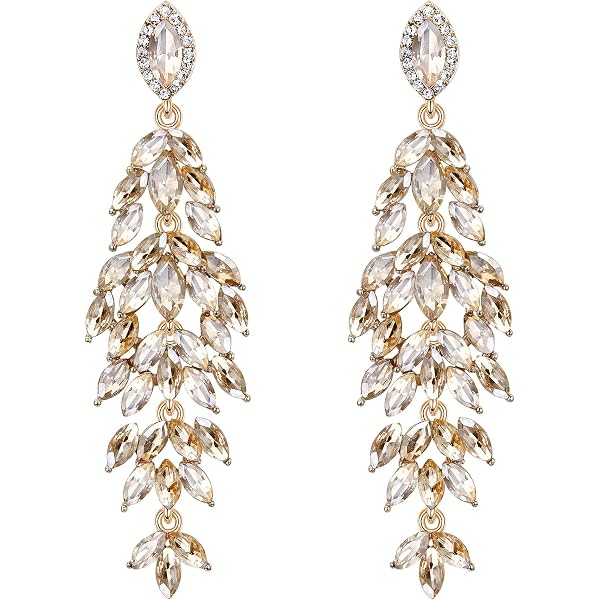 Collier Et Boucles D'oreilles Vintage Strass Cristal - Pour Mariage, Bal, Occasion