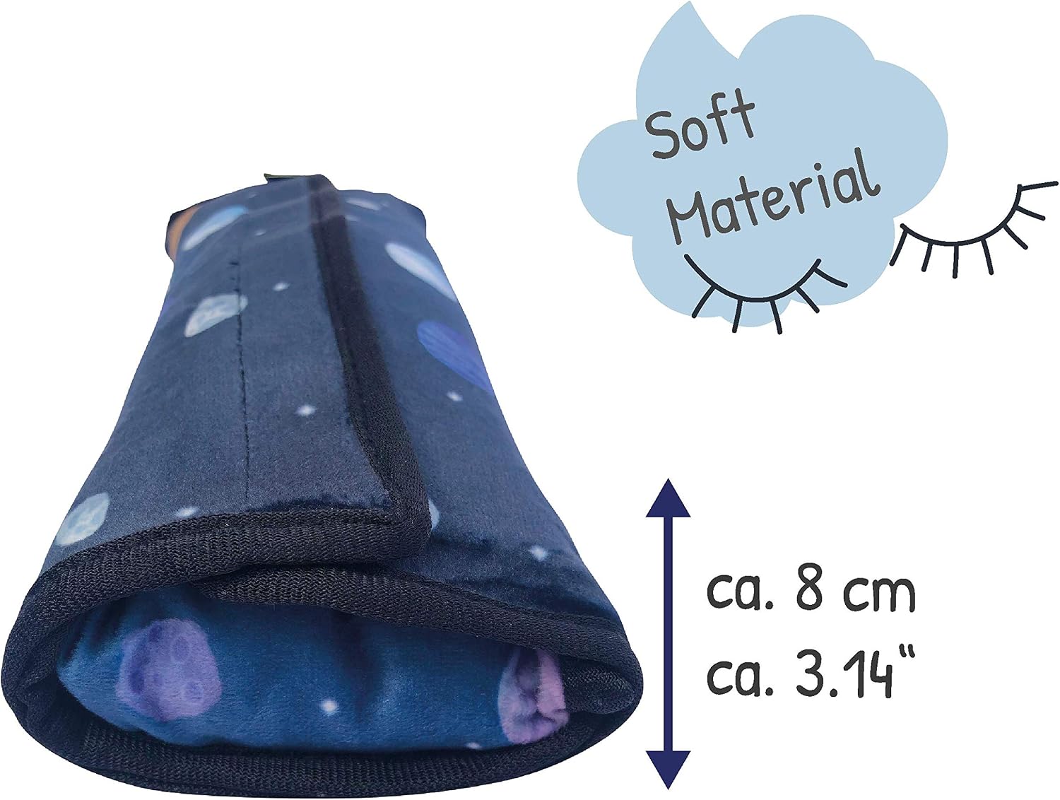 HECKBO, Astronaut Space Car Seatbelt Pillow for Kids, Machine Washable, Ergonomic Neck Support - Image 5