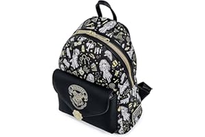 Loungefly Harry Potter Magical Elements All Over Print Womens Double Strap Shoulder Bag Purse