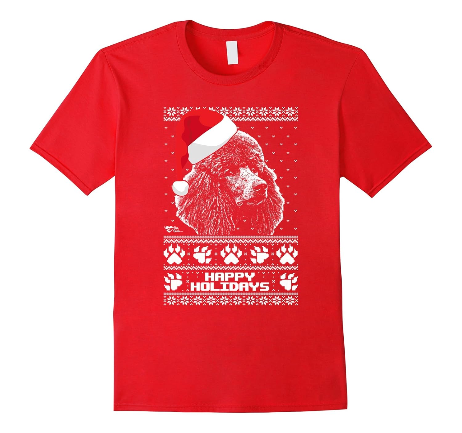 Poodle Cute Happy Holidays Christmas Shirt-ANZ