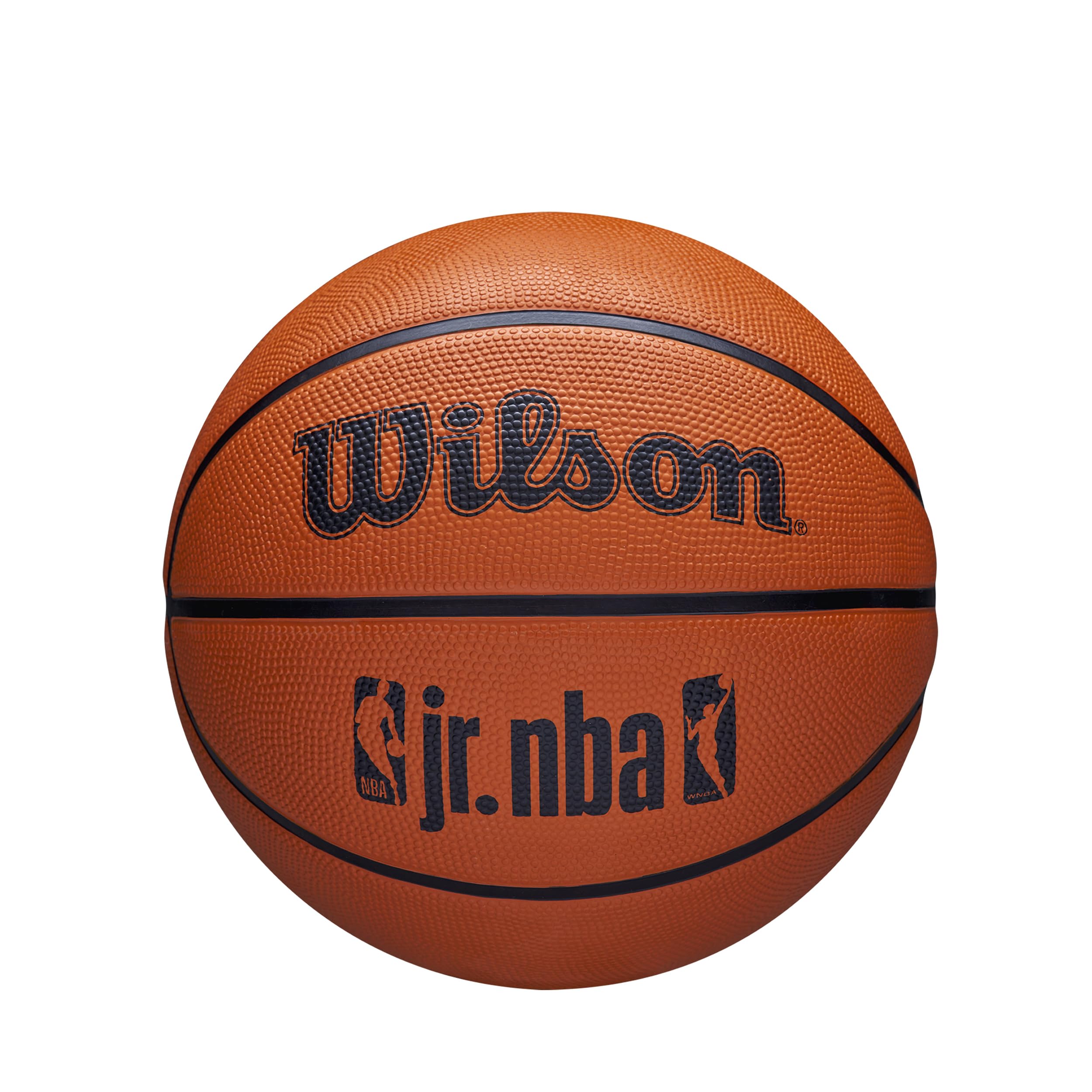 Wilson Basketball, Jr. NBA DRV Plus, Outdoor and Indoor, Size: 6, Brown