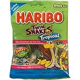 HARIBO Twin Snakes, Gummi Candy, 4oz Tropicals Assorted Flavors