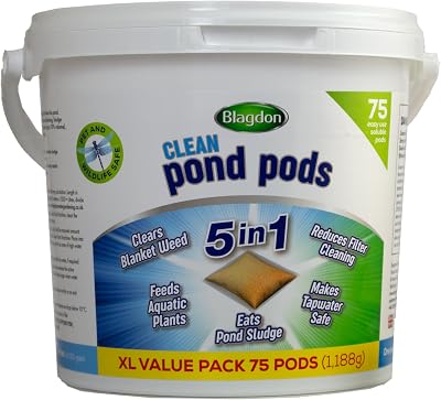 Blagdon Clean Pond Pods 75 Pack - Blanketweed, Sludge, Plants, Safe