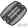 7644 Grill Grates for Weber Q100, Q1000, Q1200, Q120, Q1400, 516001, 516002, 50060001, 51010001, 51060001, Baby Q Cast Iron Grill Parts-2 Pack