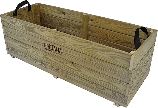 Hortalia Ghio - Huerto Urbano Jardinera, Talla L, 120 x 42 x 45 cm: Amazon.es: Jardín