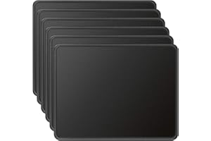MROCO Mouse Pad 6 Pack [30% Larger] with Non-Slip Rubber Base, Premium-Textured & Waterproof Mousepad Bulk with Stitched Edge