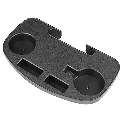 Flexzion Universal Oval Zero Gravity Chair Cup Holder Clip On Outdoor Lounge Recliner Beverage Drink Utility Tray With Mobile Device Slot Snack