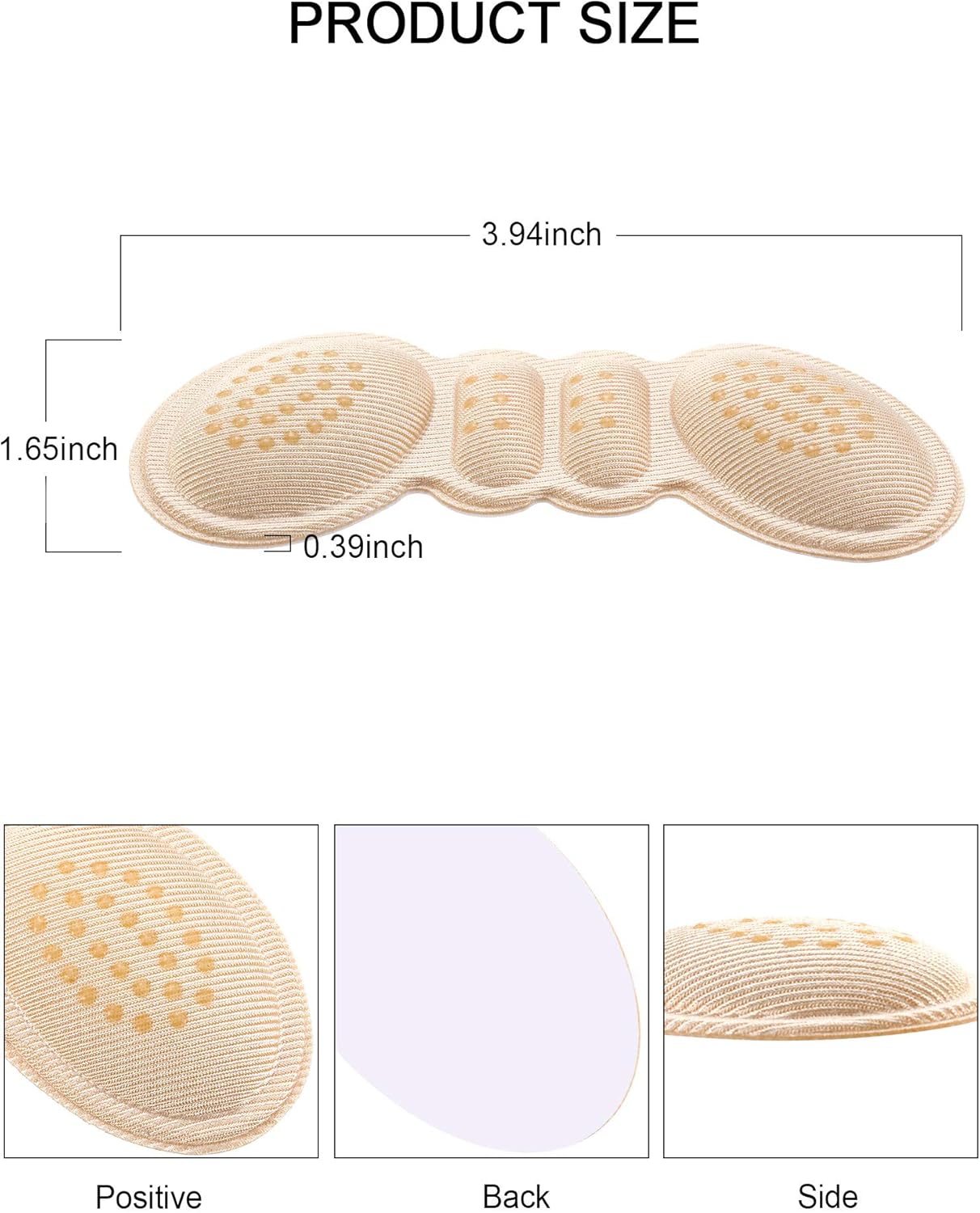 Hotop 6 Pairs Heel Cushion Pads Heel Shoe Grips Liner Self-adhesive Shoe Insoles Foot Care Protector (Multicolor): Health & Personal Care