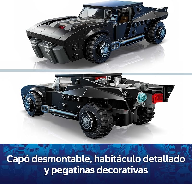 DC Batmóvil de The Batman - Maqueta de Coche de Juguete y Minifigura de Superhéroe - Regalo de Cumpleaños para Niños de 9+ Años y Adolescentes Fans de la Película 76332 — foto 3 de 8