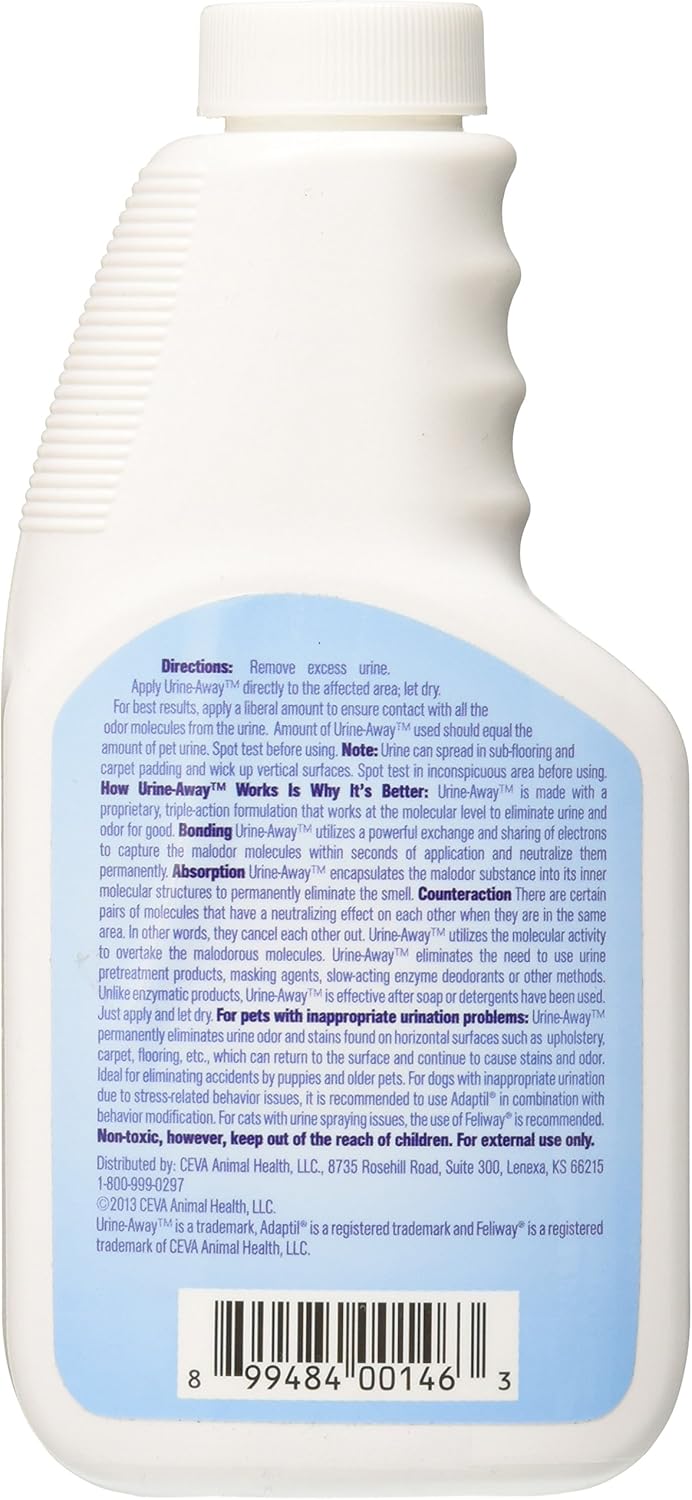 Amazon Com Ceva Animal Health Urine Away Spray 8 Oz Ceva Animal Health Pet Odor And Stain Removers Pet Supplies