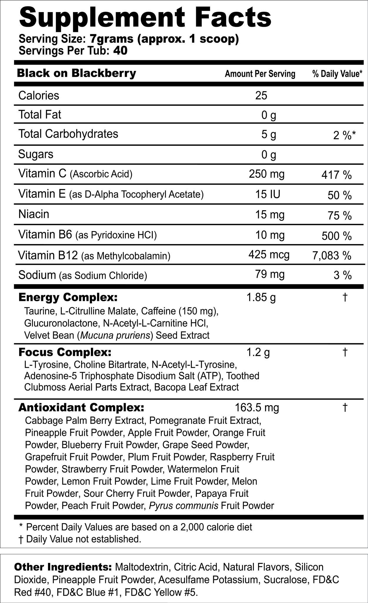 G Fuel Black On Blackberry Tub 40 Servings Elite Energy And Endurance Formula Inspired By Dr Disrespect Team Immortal Forever Fit Fitness Products