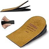 SIIHEA Adjustable Heel Lifts Inserts, 1/8'' Height Increase Insoles for Achilles Tendonitis, Heel Pain, Leg Length Discrepancy, Plantar Fasciitis, Shoe Lifts (Medium)