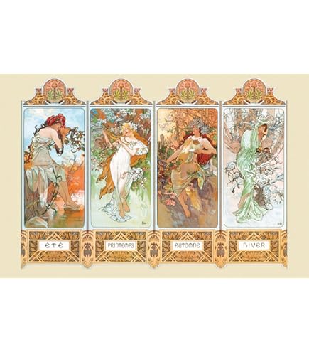 Alphonse Mucha アート作品 2点セット Alphonse Mucha アート作品 2点セット Alphonse Mucha アート作品 2点