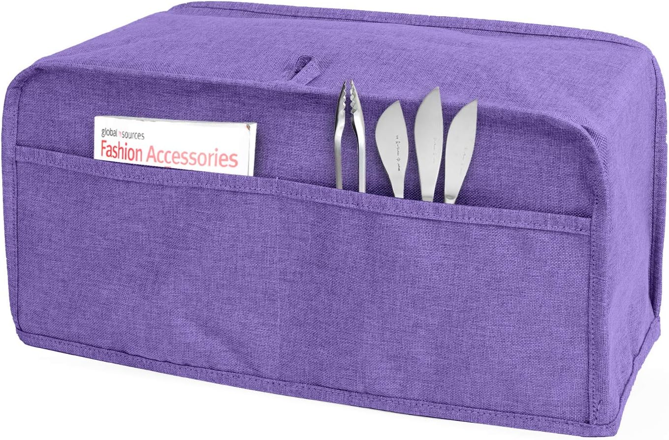 Luxja Toaster Cover for 4 Slice Long Slot Toaster (39.5 CM x 19 CM x 20