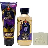 Bath & Body Works Disney Villains Collection Evil Queen Body Cream and Body Wash Duo Set with a Natural Oats Bar Soap - Full Size