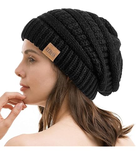 REDESS Beanie Hat for Men and Women Winter Warm Hats Knit Slouchy