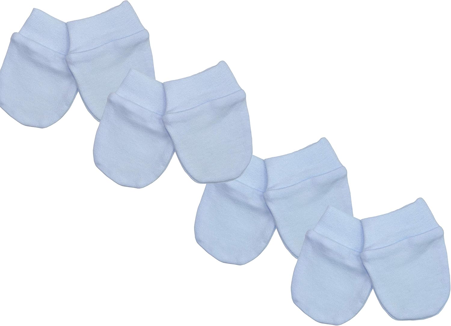 Baby Scratch Mittens 4 Pair Pack (Blue) Amazon.co.uk Clothing