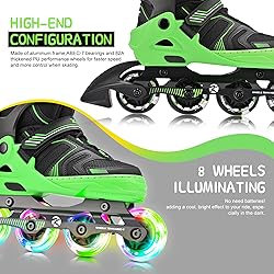 Kuxuan Skates Adjustable Inline Skates for Boys