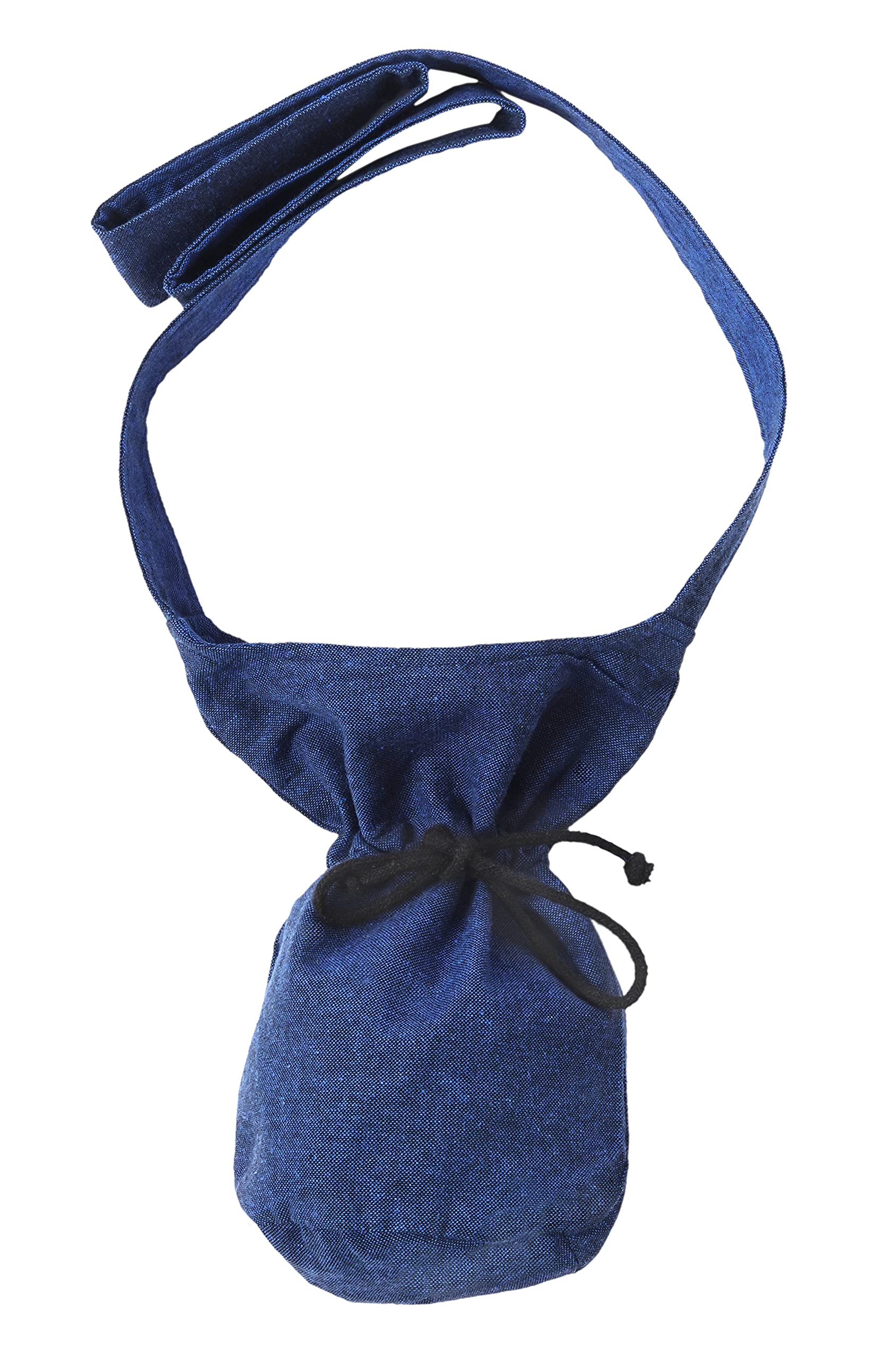 HEMAD shoulder bag, small - cotton/linen look - medieval clothes. blue blue S