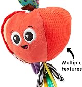 LAMAZE Archer The Apple Clip on Pram Toy Multicoloured Sensory Toy 0-24m view 4