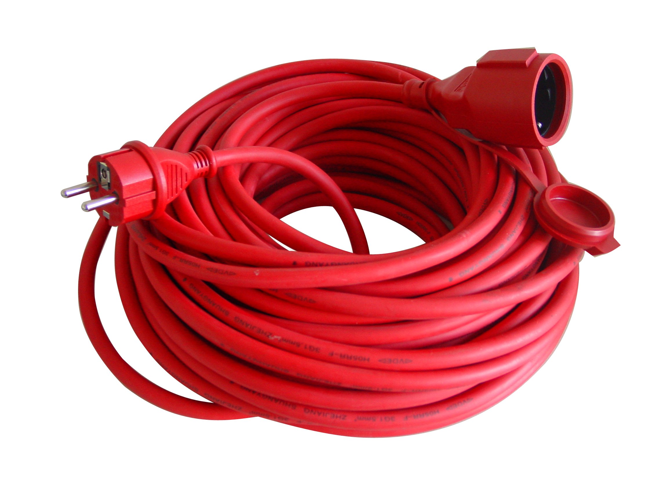 Unitec 44590 Rubber Extension Cord H05RR-F 3G1.5 mm² 25 m Red
