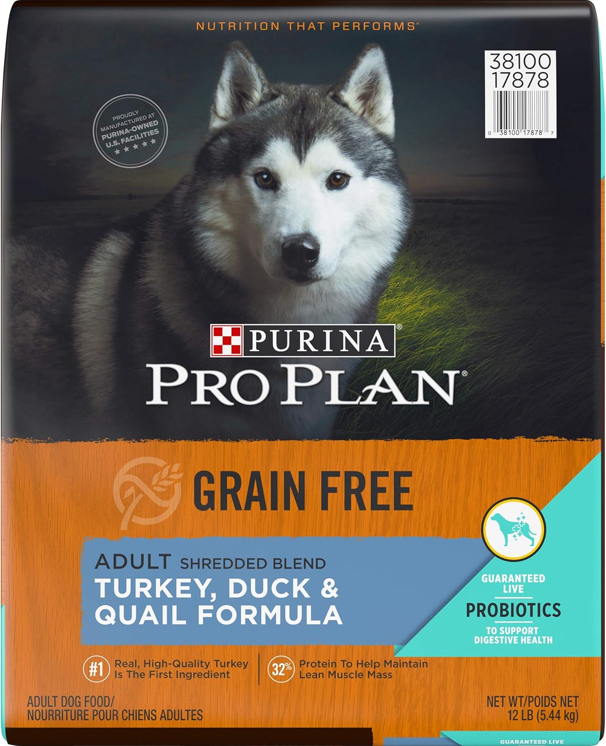 Purina Pro Plan Shredded Blend Grain Free Turkey Duck Quail Formula Adult Dry Dog Food 12 Lb Bag Amazon Ca Pet Supplies