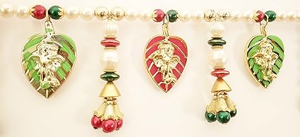 Jay Maharaj Traditional Multicolor Pan Ganesh Beads Handmade Door Hanging