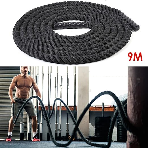 Amzdeal Cuerda de Batalla del cuerpo deporte ejercicio o formación ...
