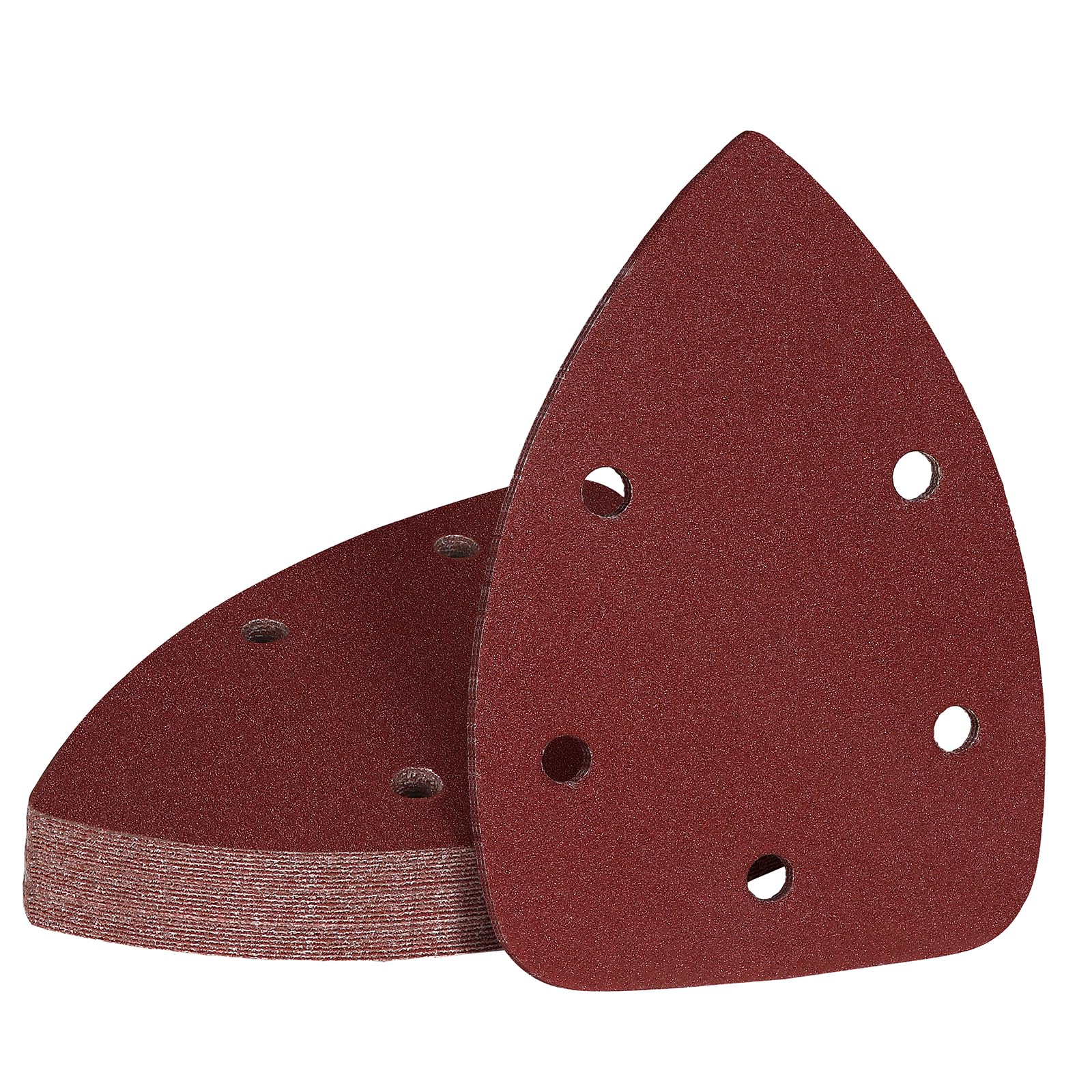 Photo 1 of 120 Grit Mouse Sander Sandpaper, Jamiikury 5 Hole Detail Sander Sandpaper Palm Sander Paper Mouse Sanding Pads Hook and Loop Sanding Sheets - Pack of 20