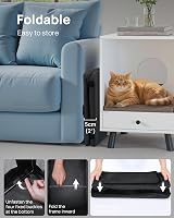 pecute Cat Carrier Airline Approved Portable Pet Handbag 44x30x23cm Dark Grey view 9