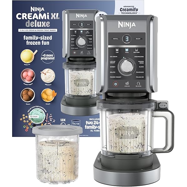 Amazon.com: NINJA CREAMI BREEZE 7-IN-1 AND DELUXE 11-IN-1 ICE