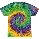 Colortone Tie Dye T-Shirts for Men and Women - Unisex Short Sleeve Tie-Dye T Shirts for Adults