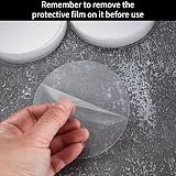 ZHENGYYUU Clear Acrylic Sheets 30 Pcs 4 Inch Circles 10cm 1mm Thick Discs view 3