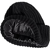 Kitsch Glazey™ Satin Lined Beanie for Men and Women – Cozy Winter Hats for Men - Stylish Anti-Frizz Hat for All Hair Types