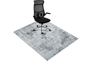 PHONTAIK Office Chair Mat, Chair Mats with Non-Slip Backing, 48x60 Desk Chair Mat for Floor Protection, Easy-to-Clean Office Rug, Noise-Reduced Chair Mats for Hardwood Floor, Floor Mat for Office Chair