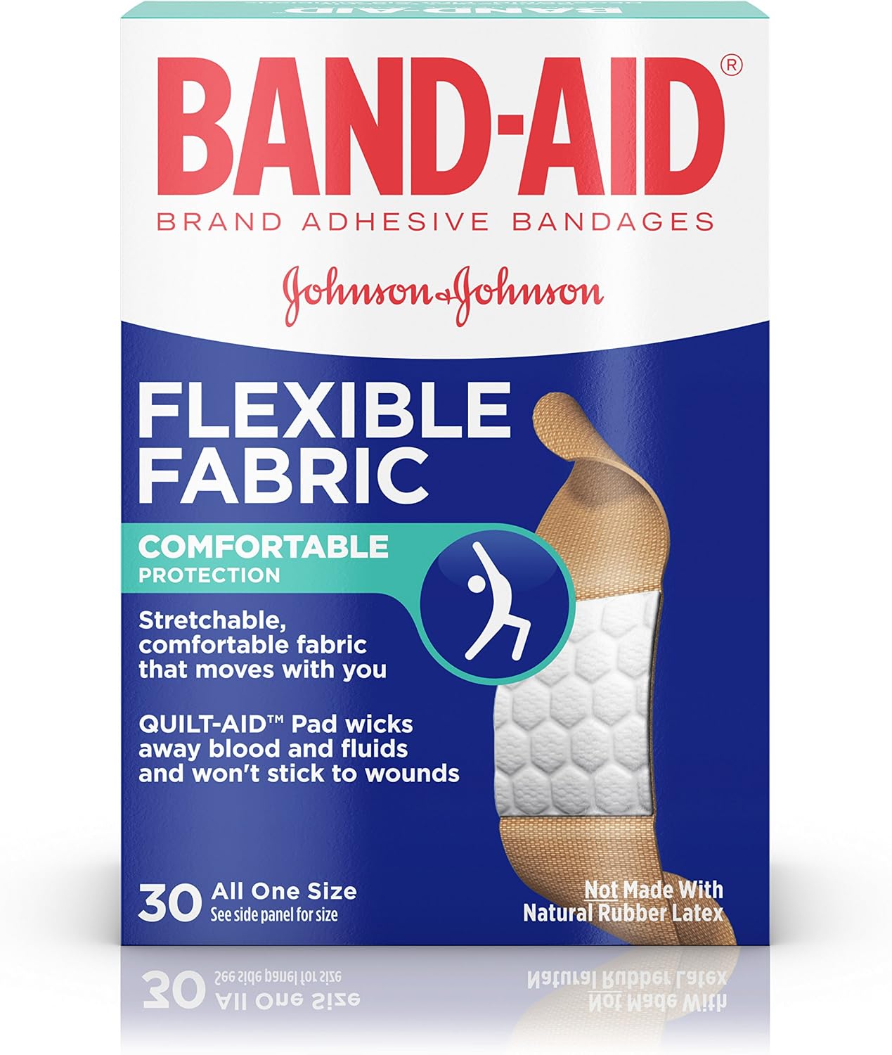 Band-aid bandgs flexible fabric 30 ct (038137004431)