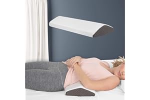 KÖLBS Kӧlbs Cooling Lumbar Support Pillow for Sleeping | Stylish Chic Jacquard Cover | Memory Foam Lumbar Pillow for Back Pain Knee Hip Pain, Bolster Pillow, Back Support Pillow For Bed | Lower Back Support